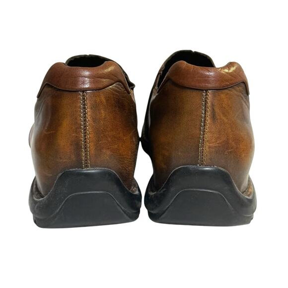Cole Haan Zeno Leather Split Toe Slip On Shoes Brown Men’s Size‎ 11M